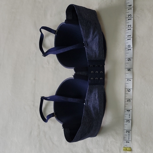 🧸 AERIE HEATHER NAVY DARK BLUE STRAPLESS OR STRAP T SHIRT COMFORT EVERYDAY BRA - Picture 4 of 8